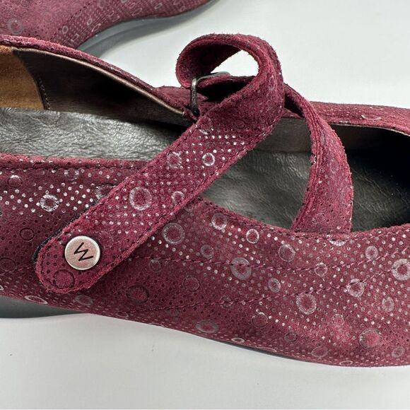Wolky Passion Suede Mary Jane Burgundy Size 41 - Picture 10 of 15